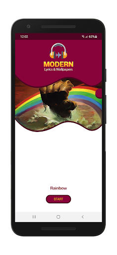 Android application Rainbow Lyrics & Wallpapers screenshort
