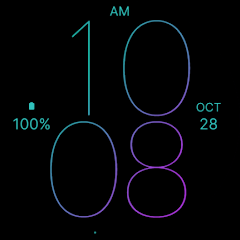 Cold Line Watch Face