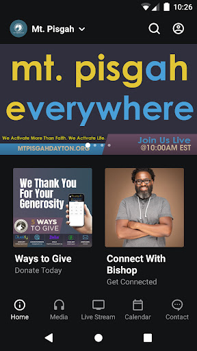 Android application The Mount Pisgah Church screenshort