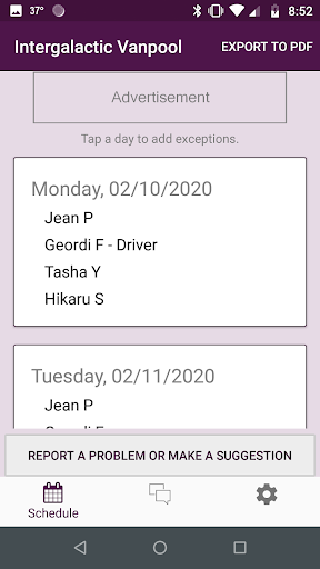 Commute Together Screen 2