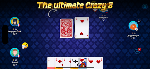 Crazy 8 online screenshot 1