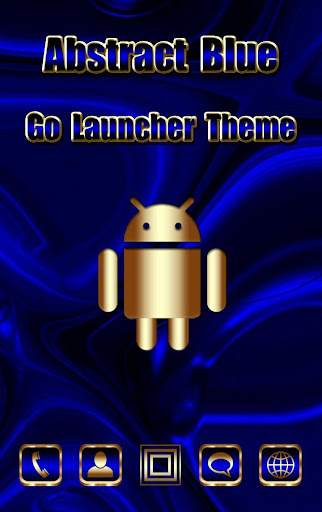 Android application Abstract Blue Go Launcher them screenshort