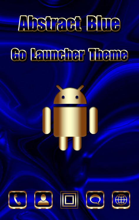 Abstract Blue Go Launcher them - v.2.5. - (Android)
