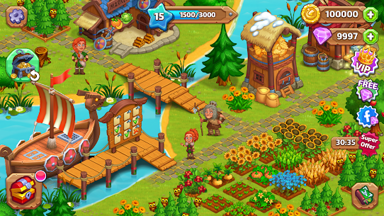 Vikings and Dragon Island Farm Mod APK (Unlimited money) for Android 2