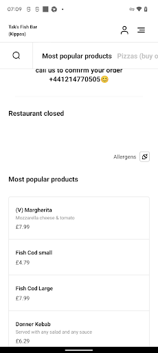 Taks Fish Bar Birmingham Screen 3