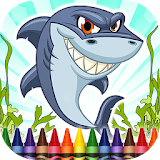 Coloring Book Sharks icon