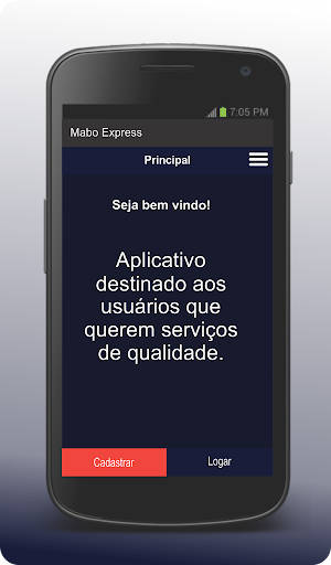 Android application Imperial Express - Cliente screenshort