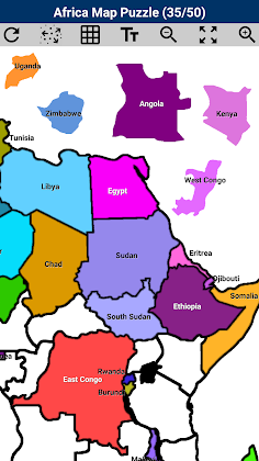 Africa Map Puzzle - Screenshot 4
