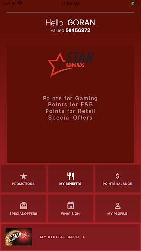 Android application Star Reward screenshort