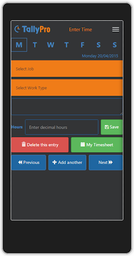 TallyPro Mobile App Screen 3