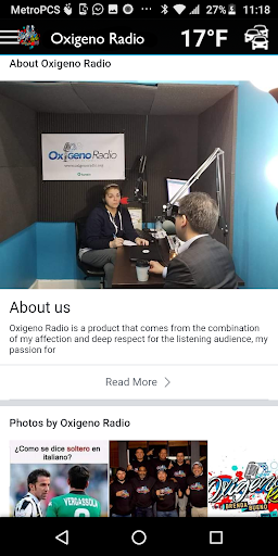 Android application Oxigeno Radio Atlanta screenshort