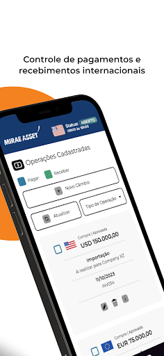 Câmbio Mirae Asset Screen 3