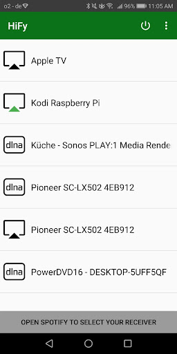 HiFy: AirPlay+DLNA for Spotify Screen 3