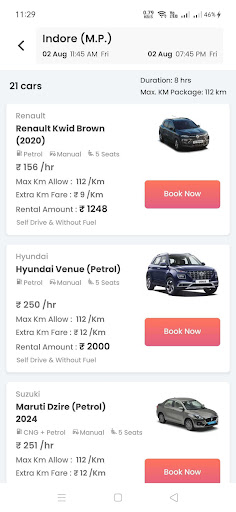 GO WITH CAR: Car Rental App Screen 3