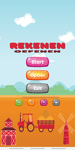 Android application Rekenen Oefenen screenshort
