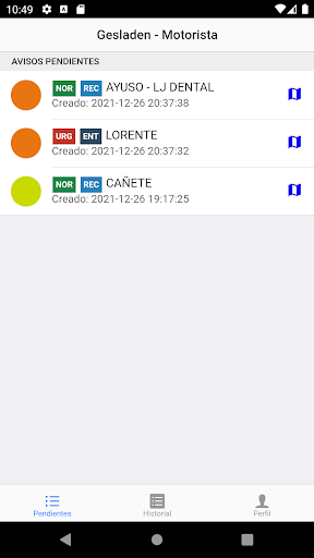 GesLaDen - Repartidores Screen 2