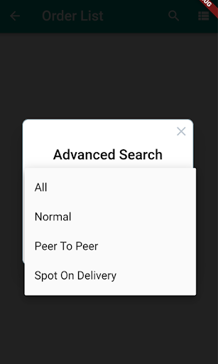 HXA Delivery App Screen 2
