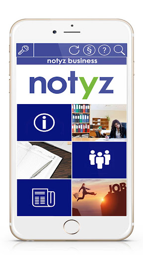 Android application notyz screenshort