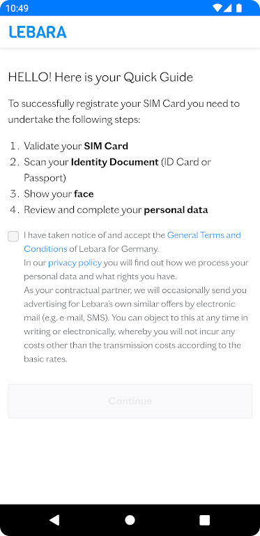 Lebara SIM Aktivierung APK