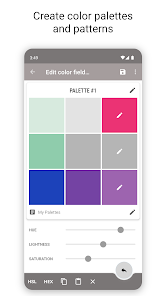 Screenshot 1 Diseñador de paleta de colores android