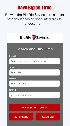 Android application Big Rig Savings screenshort