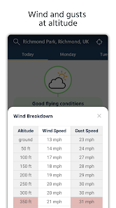 Screenshot 3 Dronecast - Weather & Fly Map android