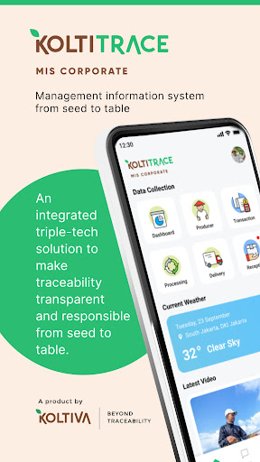 Android application KoltiTrace Corporate screenshort