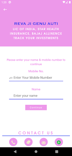 Android application REVA AUTI LIC screenshort