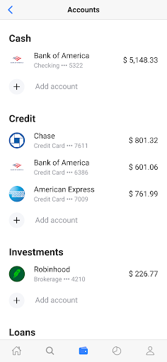 Android application ClearMoney: Finance Tracker screenshort