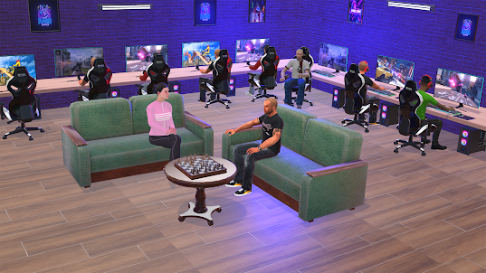 Internet Gamer Cafe Job Sim 3D