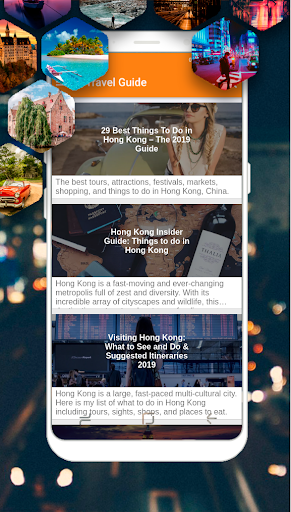 Android application Hong Kong Travel Guide screenshort