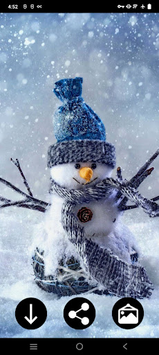 Android application Snowman Wallpapers screenshort