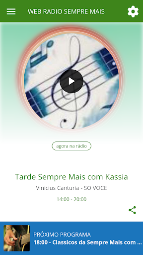 Android application WEB RADIO SEMPRE MAIS screenshort
