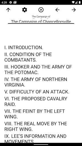 Android application Book, The Campaign of Chancell screenshort