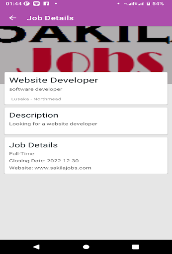 Sakila Jobs Screen 3