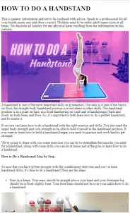 How to Do Gymnastics Handstand