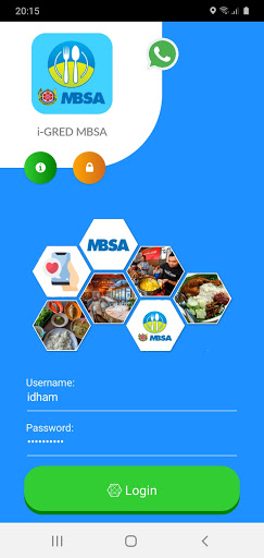Android application MBSA i-GRED PEGAWAI screenshort