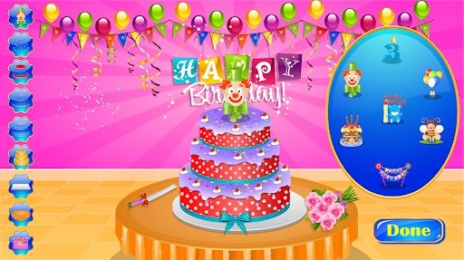 Cakes decoration for girls Screen 2