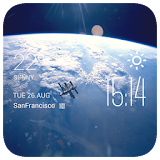 Earth weather widget/clock icon