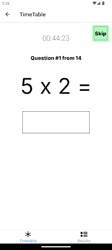 Mental Timetable Screen 2