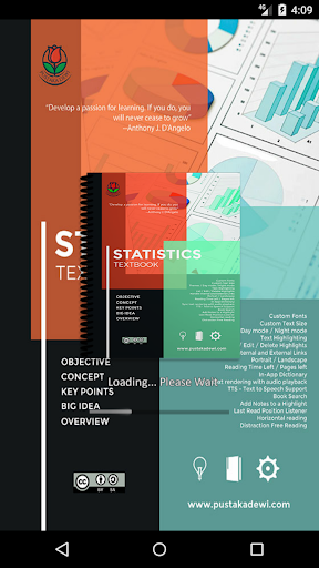 Android application Statistics Textbook screenshort