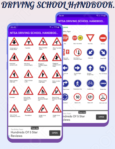 Driving School: Handbook Screen 3