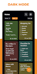 screenshot of Notes, to-do lists