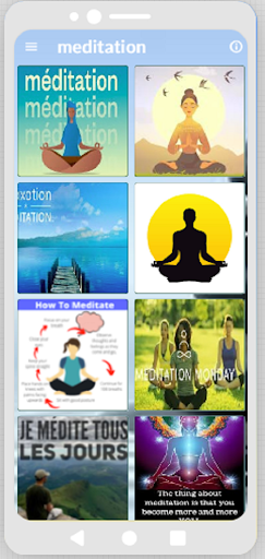 Android application Meditation screenshort