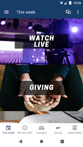 Android application weareLWC screenshort