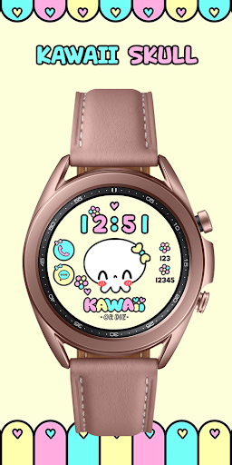 Android application Kawaii Skull_Watchface screenshort