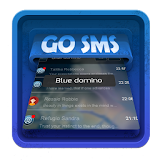 Blue domino SMS Art icon