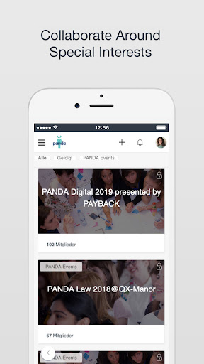 Android application PANDA Netzwerk screenshort