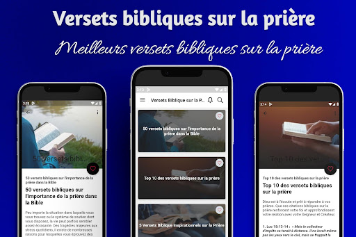 Android application Versets Biblique sur la Prière screenshort