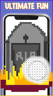 Halloween Pixel Art Coloring Screenshot